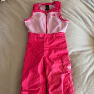 North Face Girls Ski Bib size 4